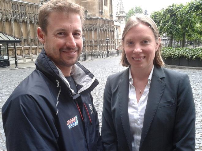 Great Britain skipper Peter Thornton meets Sports Minister Tracey Crouch - Clipper Round the World Yacht Race © GREAT Britain campaign